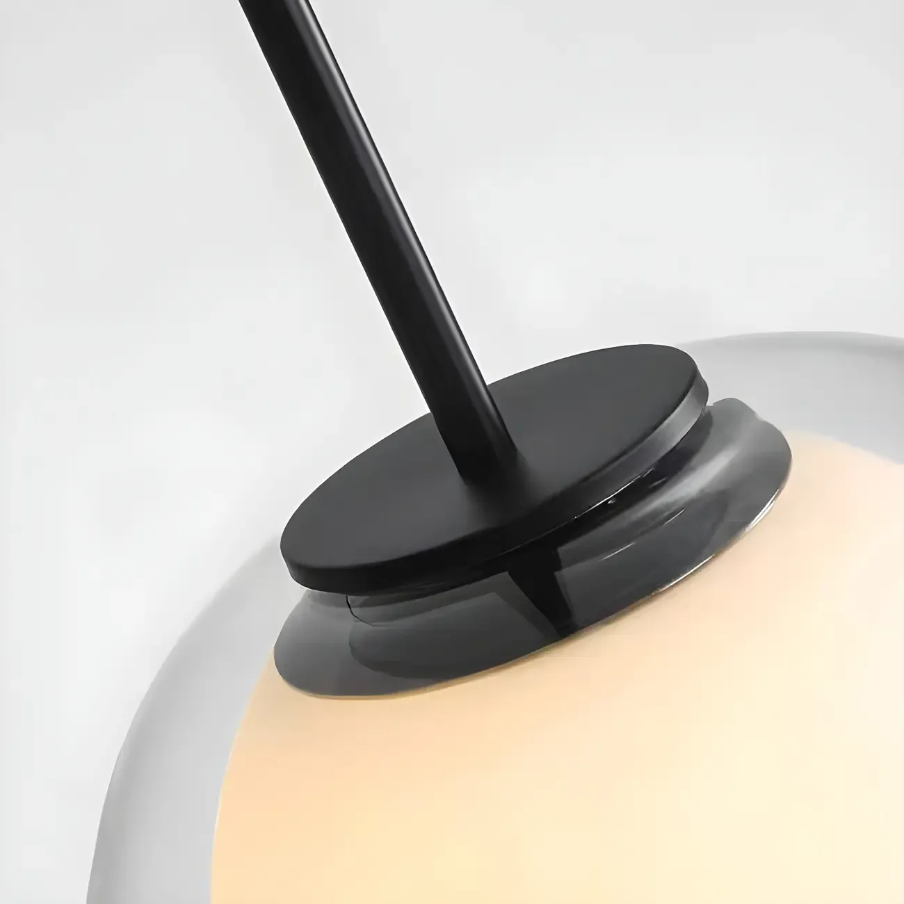 Contemporary Jelly White Glass Dome Pendant Light for Restaurant Image - 10