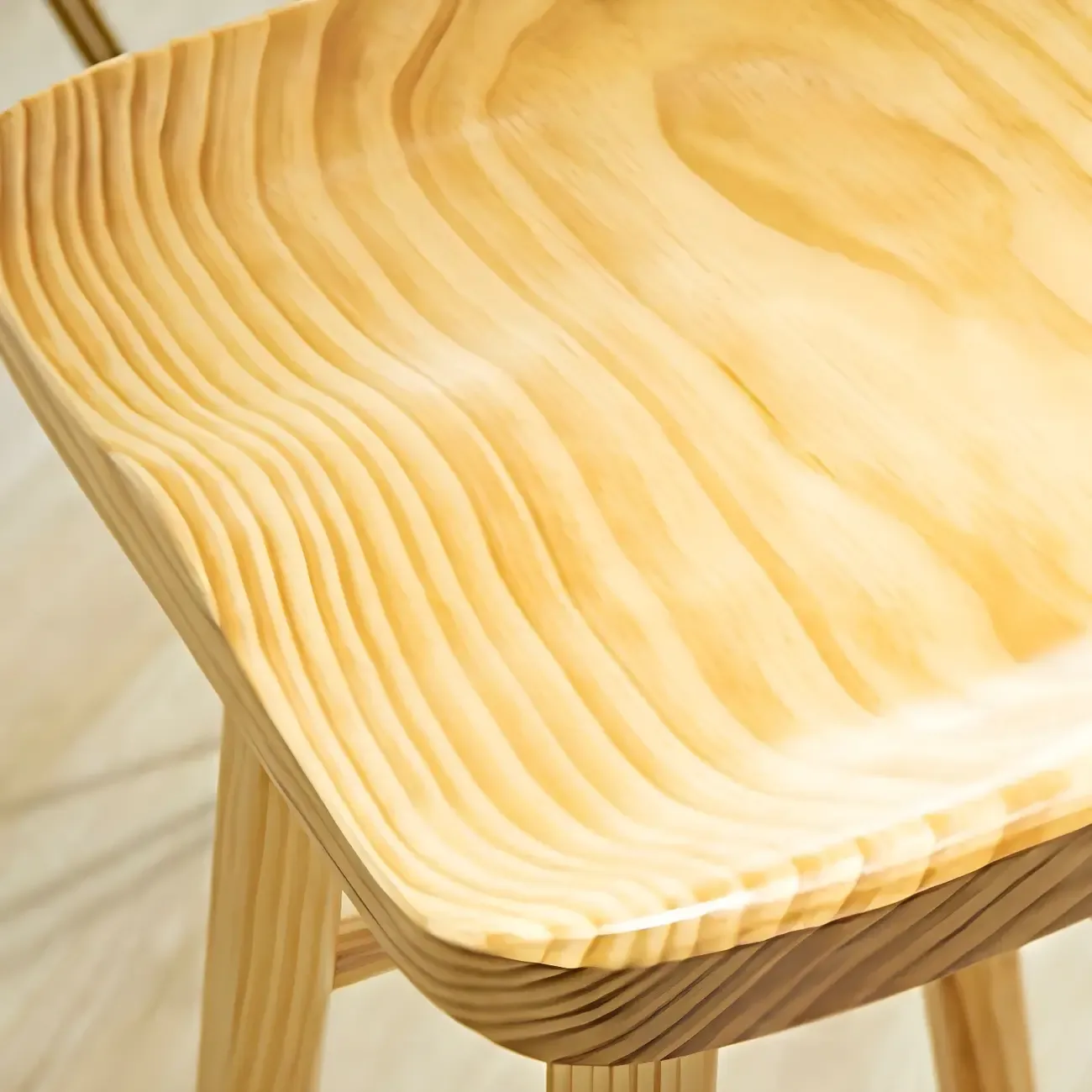 Elegant Long Bar Table with Wooden Stools Image - 7