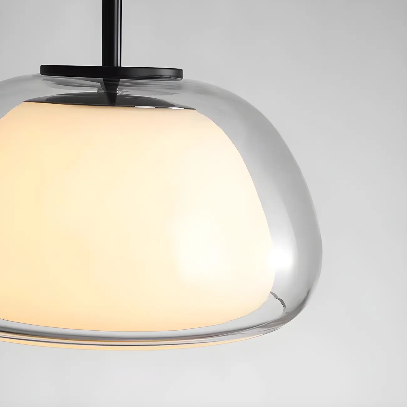 Contemporary Jelly White Glass Dome Pendant Light for Restaurant Image - 11 | homeyfad