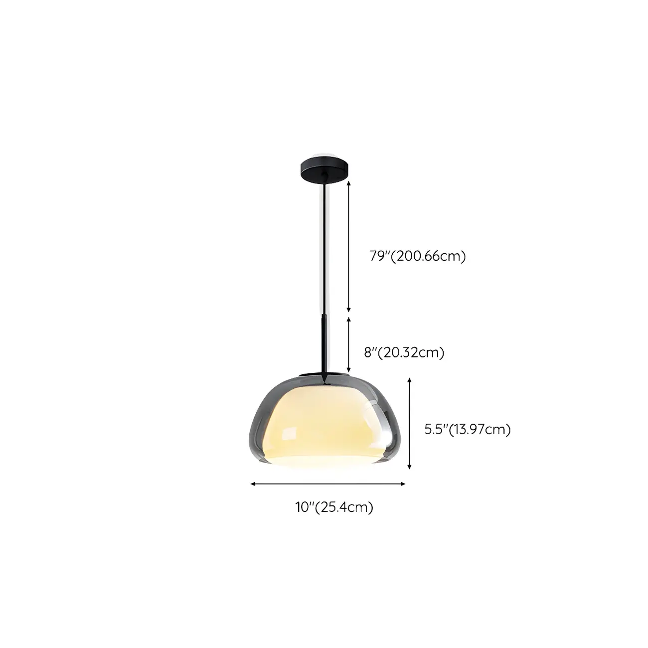 Contemporary Jelly White Glass Dome Pendant Light for Restaurant Image - 15 | homeyfad