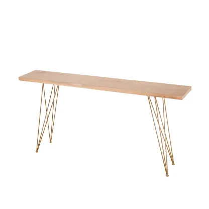 Elegant Long Bar Table with Wooden Stools Image - 13