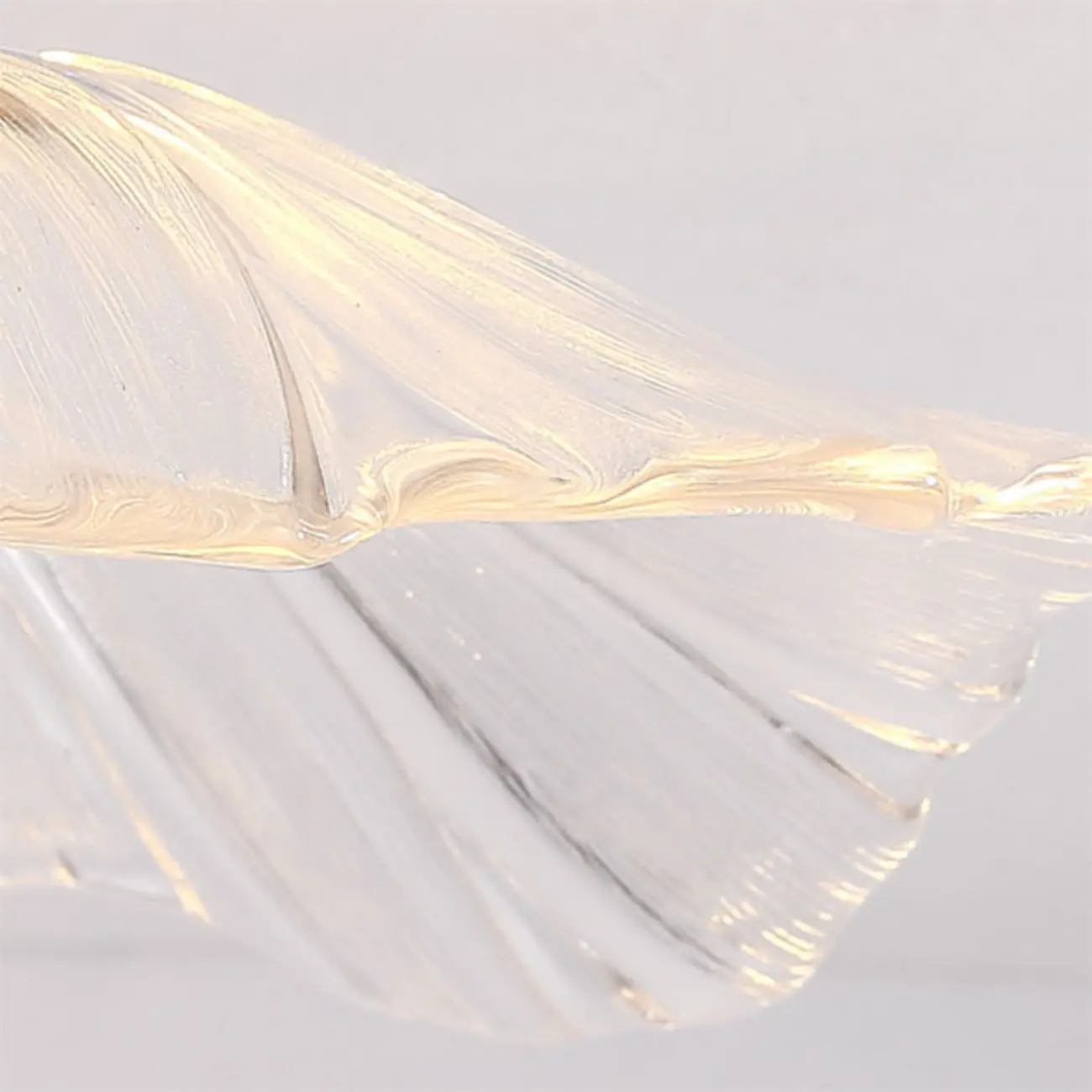 Modern Clear Glass Daisy Pendant Light with Golden Hardware Image - 9 | homeyfad