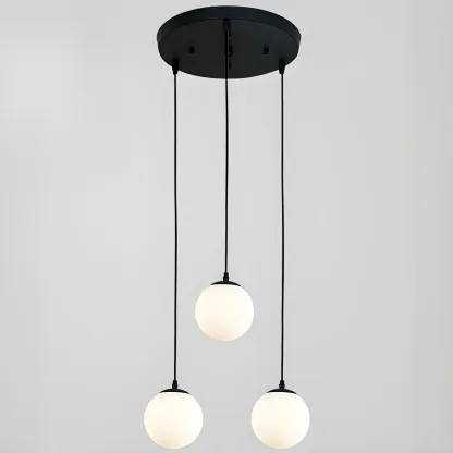 Nordic Irregular Globe Pendant Lamp in Clear Glass for Indoor Use Image - 7