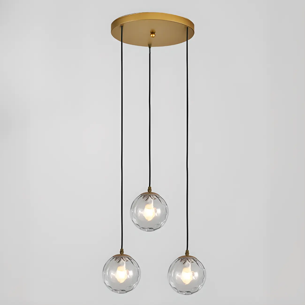 Nordic Irregular Globe Pendant Lamp in Clear Glass for Indoor Use Image - 14 | homeyfad