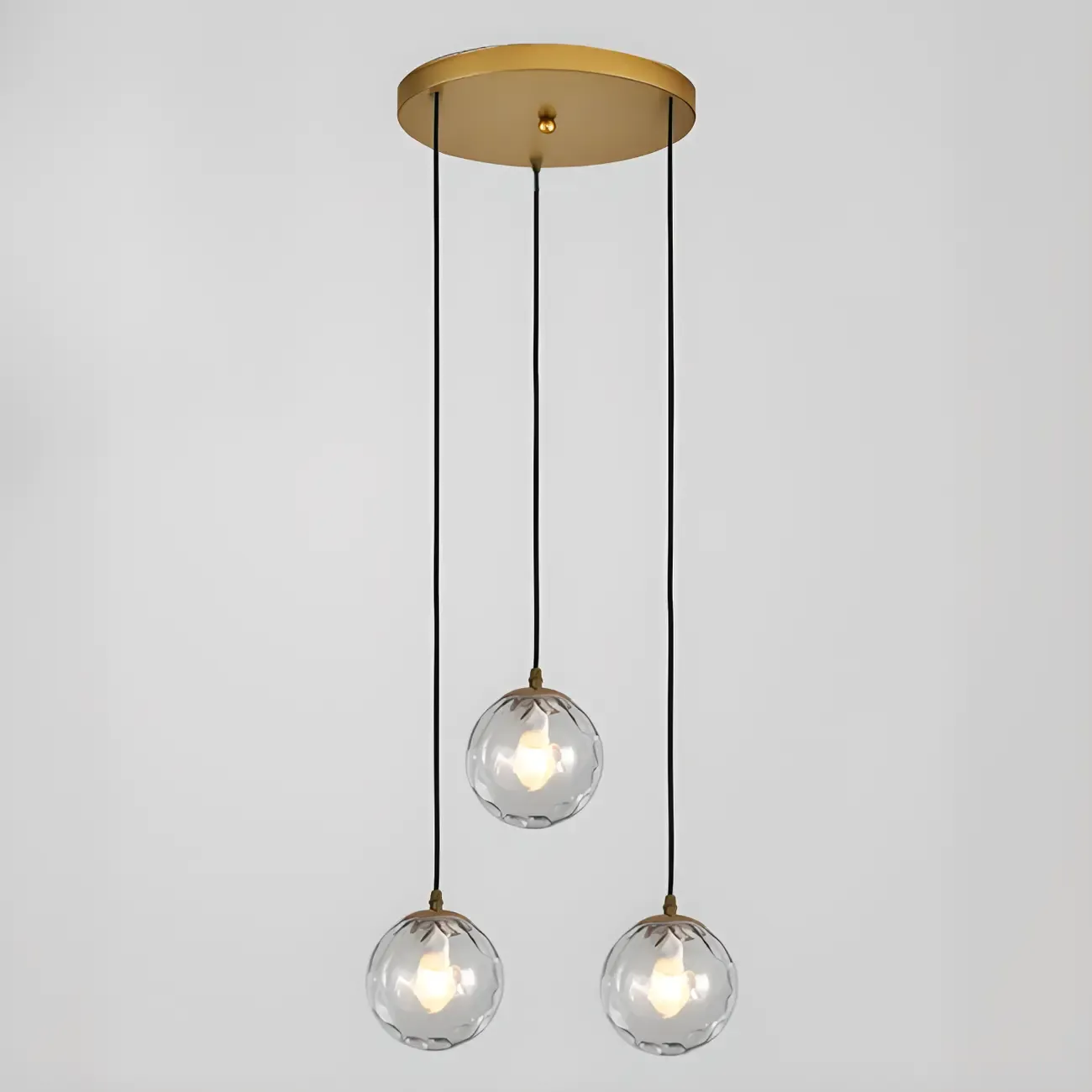 Nordic Irregular Globe Pendant Lamp in Clear Glass for Indoor Use Image - 14