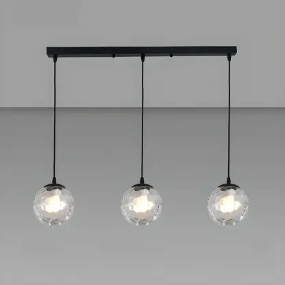Nordic Irregular Globe Pendant Lamp in Clear Glass for Indoor Use Image - 17