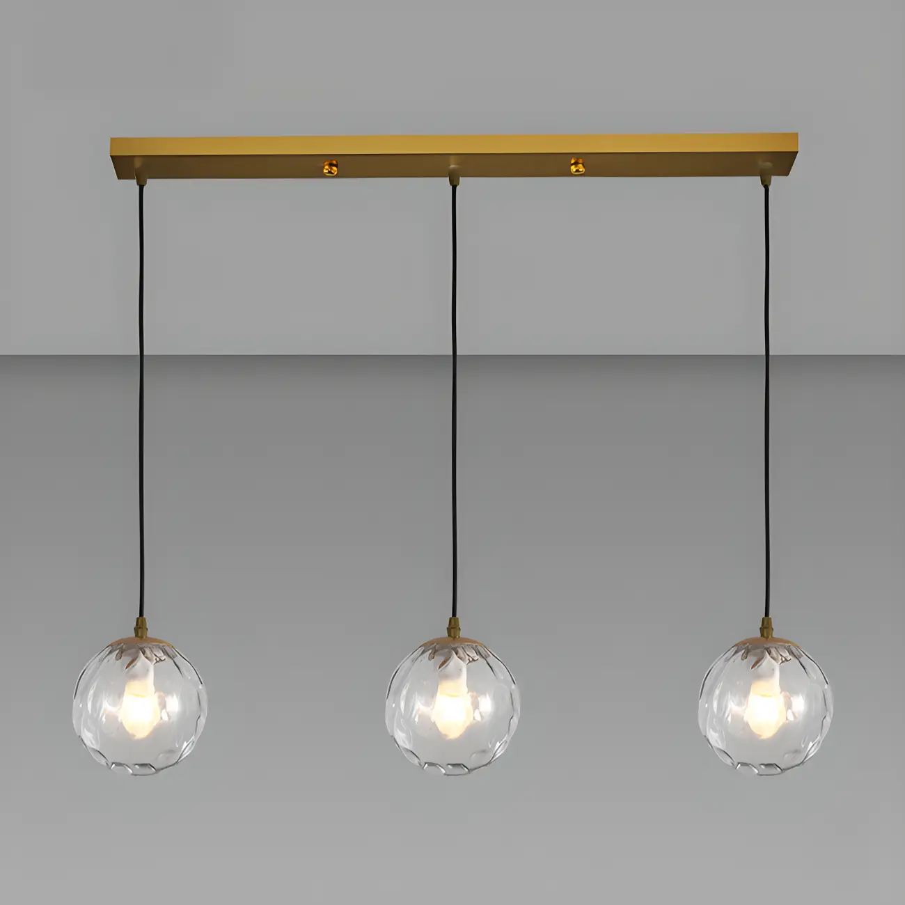 Nordic Irregular Globe Pendant Lamp in Clear Glass for Indoor Use Image - 18 | homeyfad