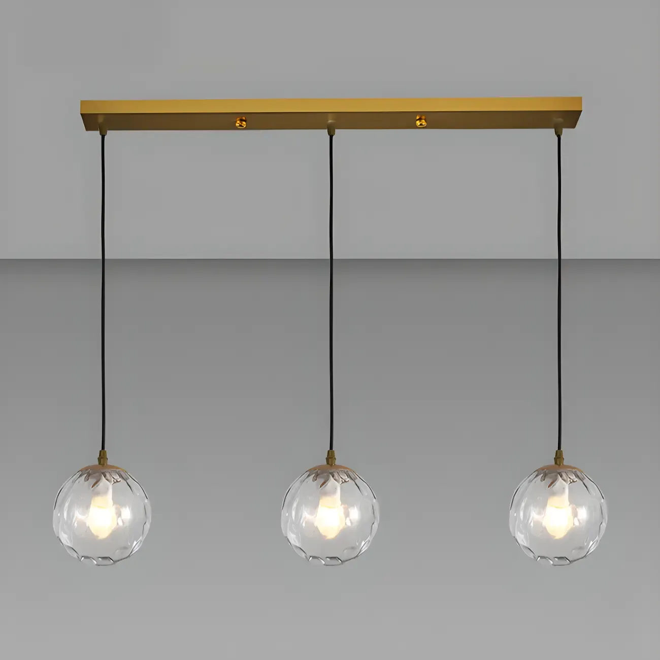 Nordic Irregular Globe Pendant Lamp in Clear Glass for Indoor Use Image - 18