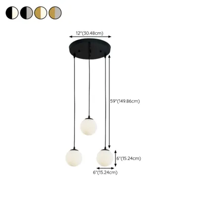 Nordic Irregular Globe Pendant Lamp in Clear Glass for Indoor Use Image - 23