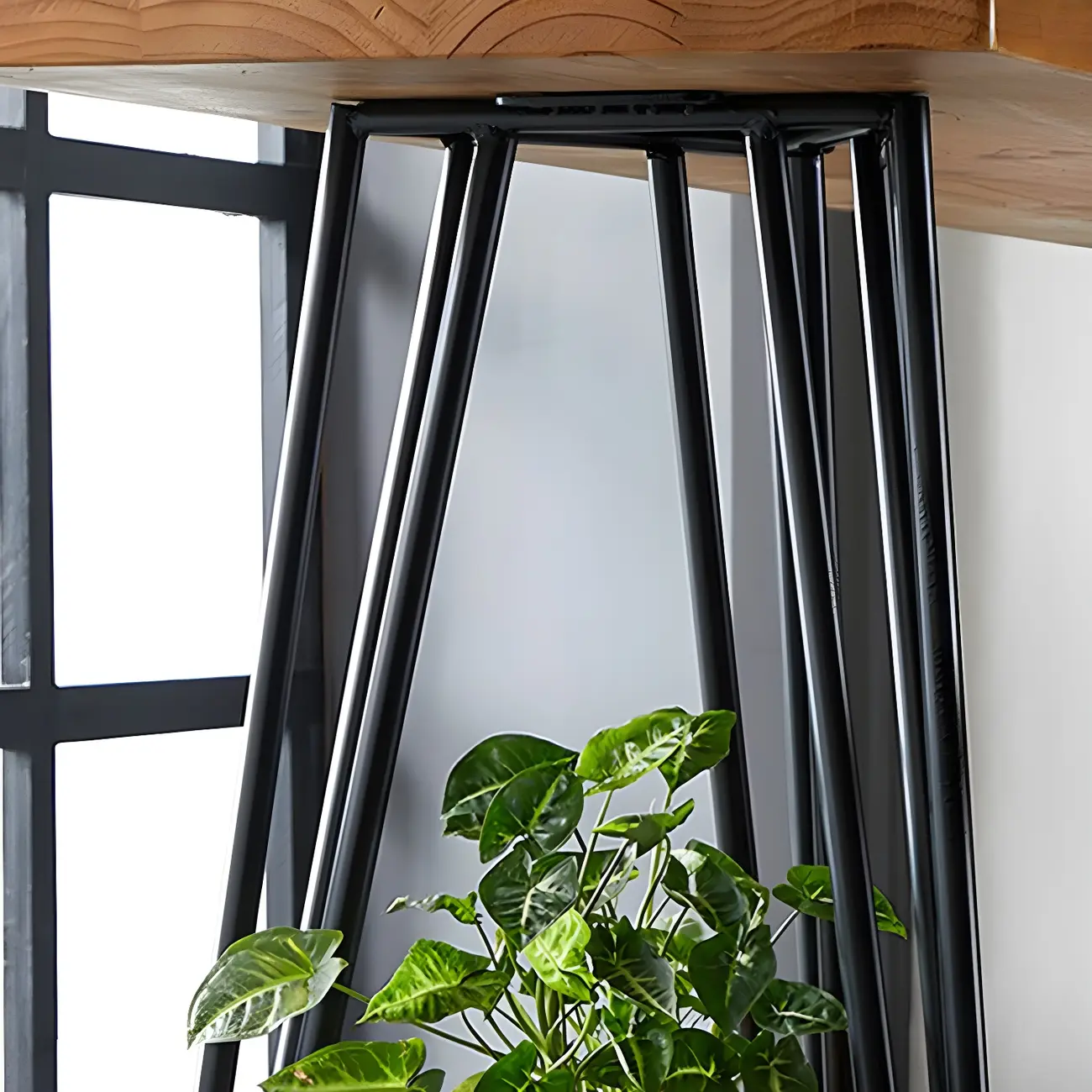 Elegant Solid Wood Bar Set with Stylish Stools for Home Image - 10 | homeyfad