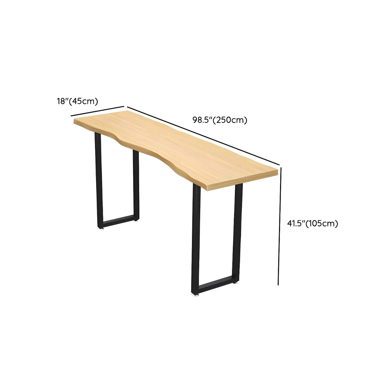 Natural Finish Bar Table Set with Backless Stools #size | homeyfad