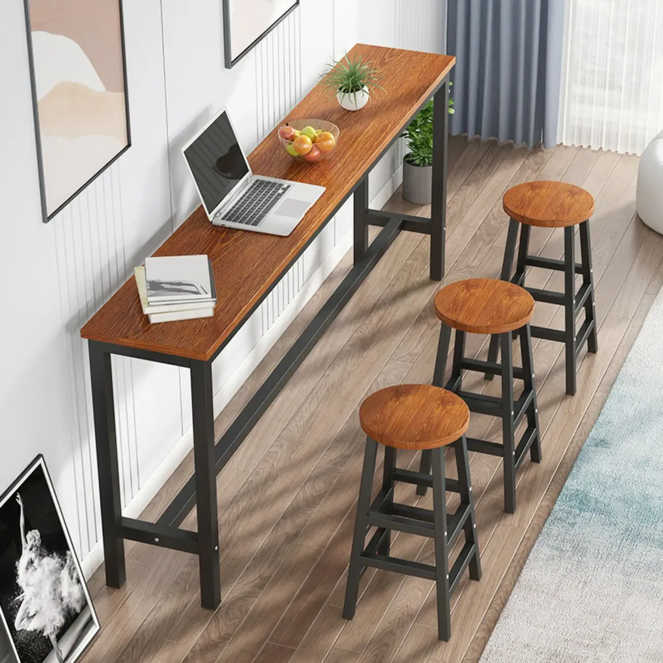 Stylish Bar Table Set with Stools for Modern Spaces Image - 1