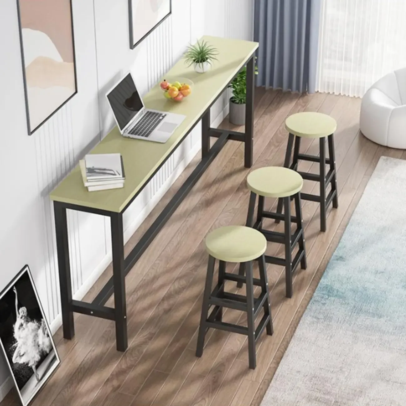 Stylish Bar Table Set with Stools for Modern Spaces Image - 2