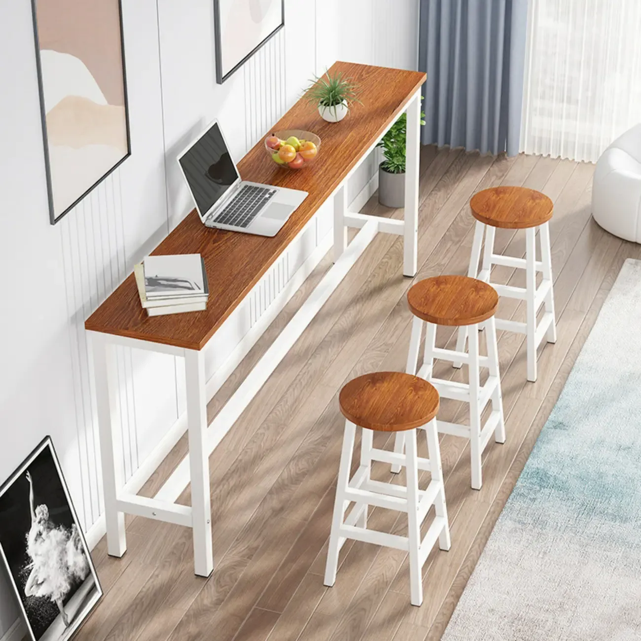 Stylish Bar Table Set with Stools for Modern Spaces Image - 3