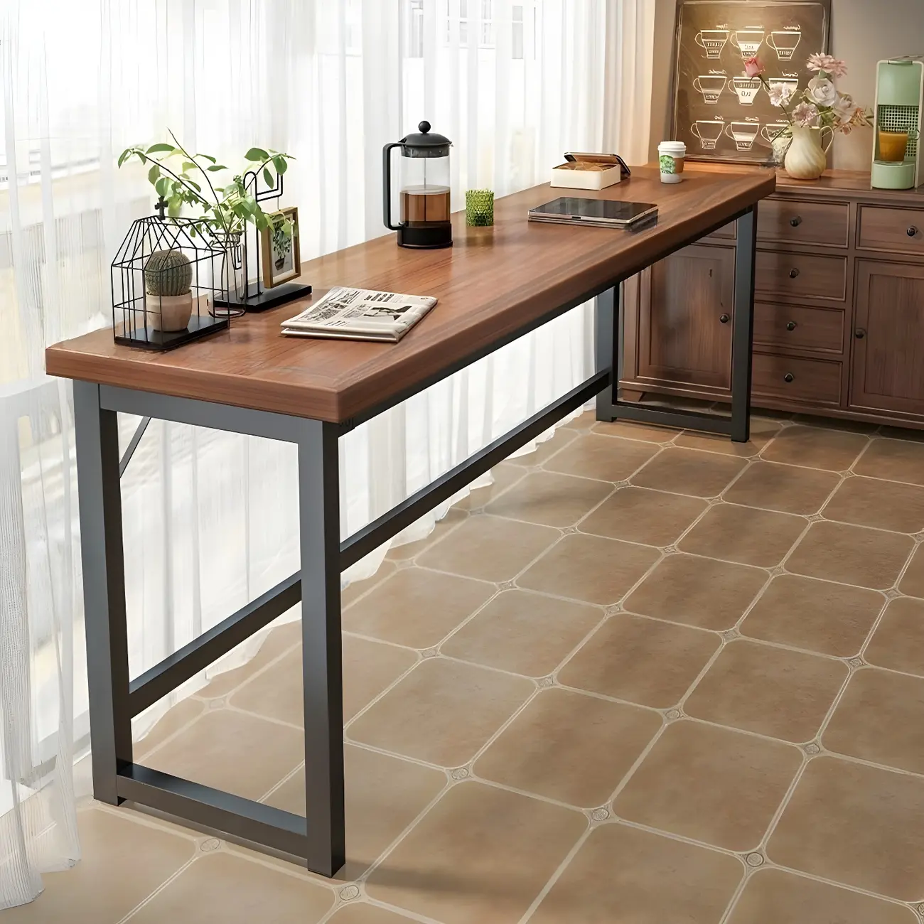  Modern Manufactured Wood Pub Table and Backless Stools Sets Image - 5 | homeyfad