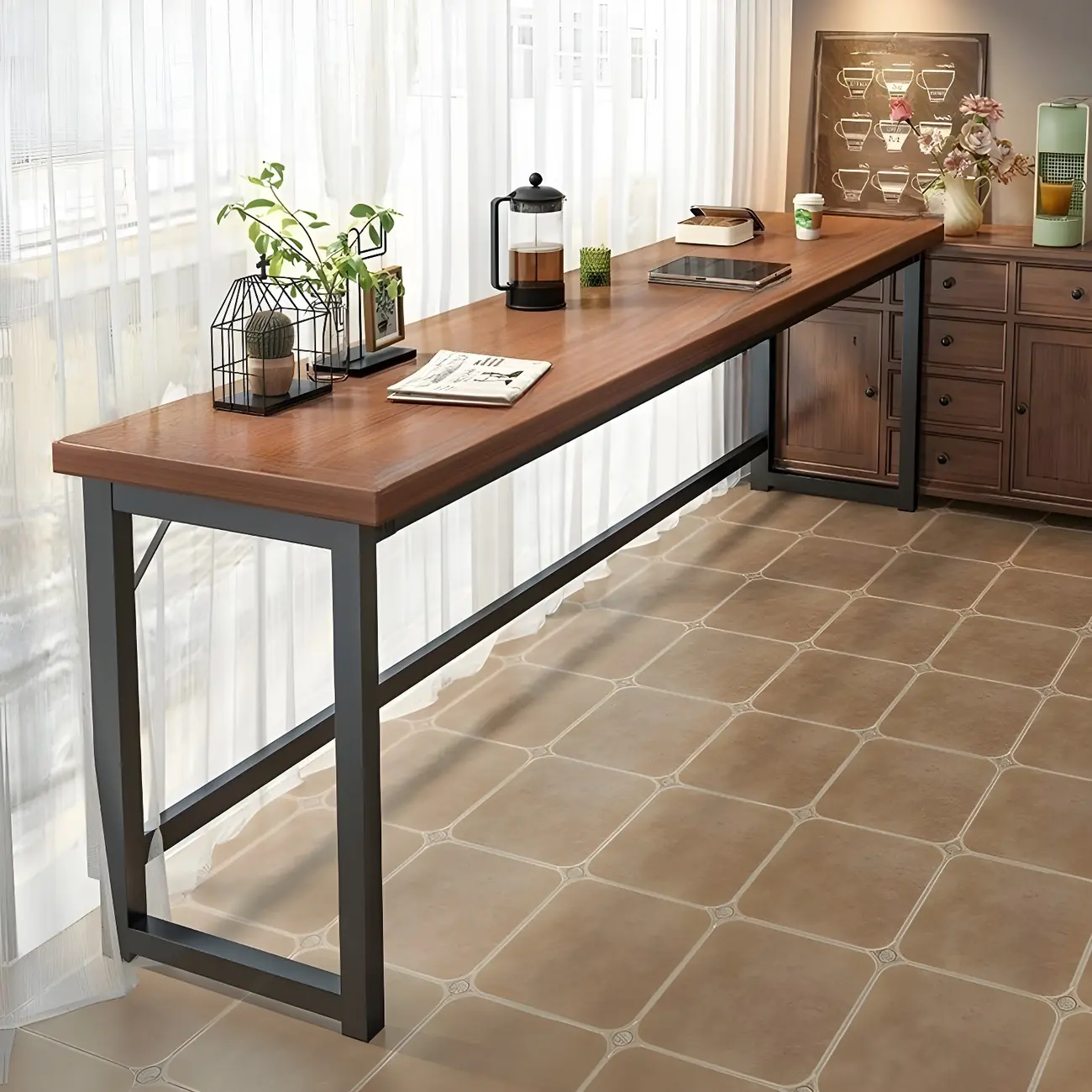  Modern Manufactured Wood Pub Table and Backless Stools Sets Image - 9 | homeyfad