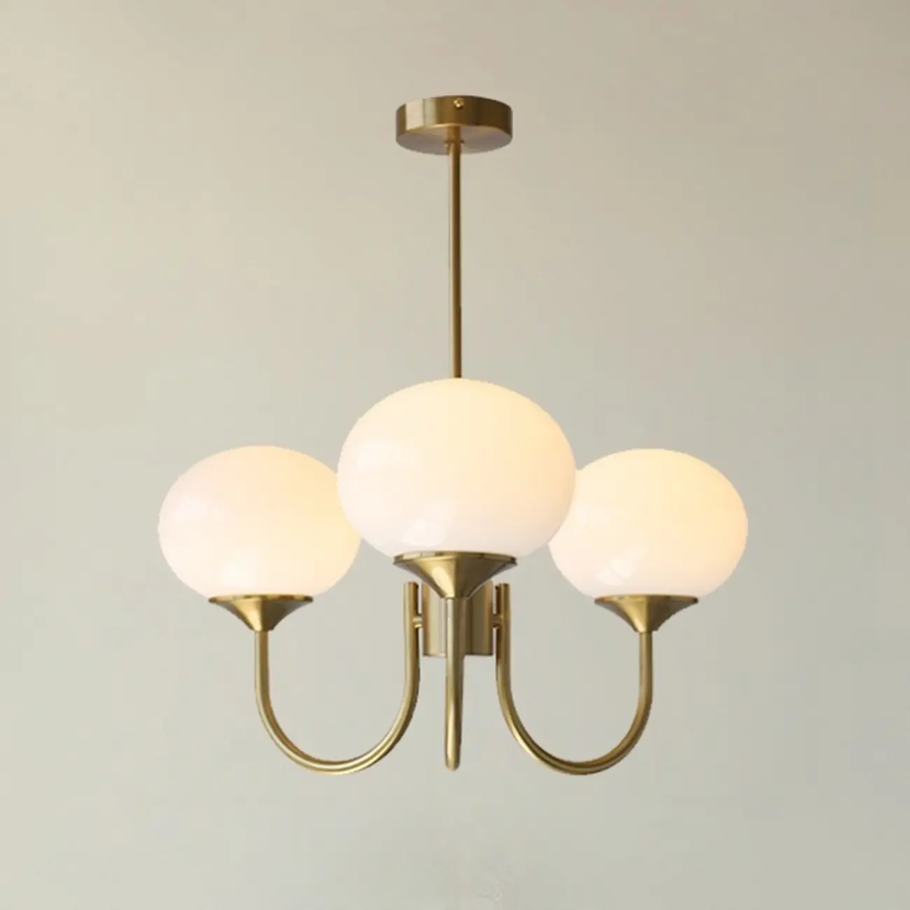 Modern Vintage Pink Chandelier with Glass Lampshade Image - 8 | homeyfad