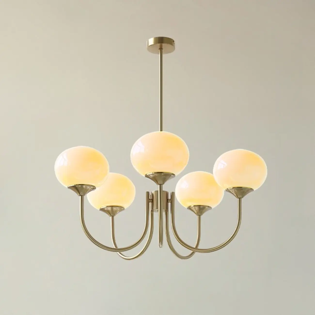 Modern Vintage Pink Chandelier with Glass Lampshade Image - 12 | homeyfad