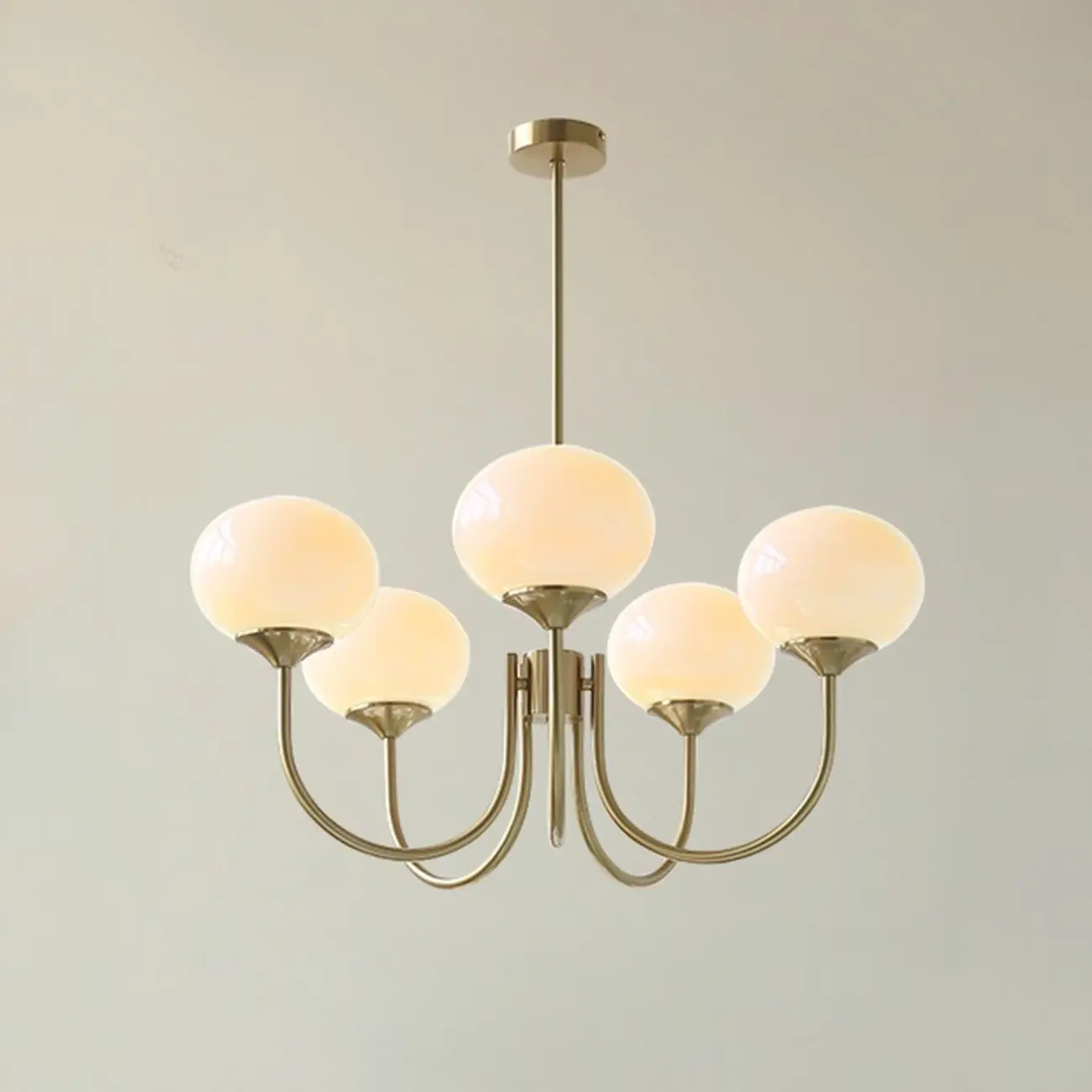 Modern Vintage Pink Chandelier with Glass Lampshade Image - 14 | homeyfad