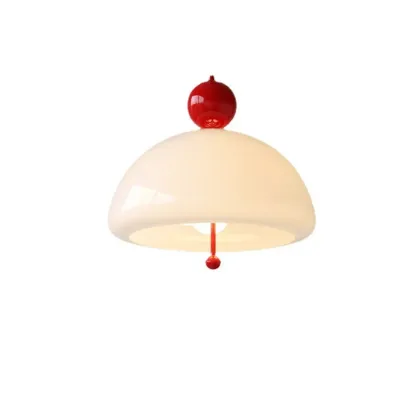 Minimalist 3-Light Dome Glass Chandelier for Dining Room Image - 5