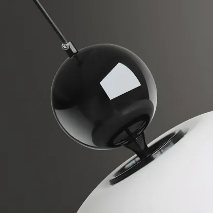 Minimalist 3-Light Dome Glass Chandelier for Dining Room Image - 13
