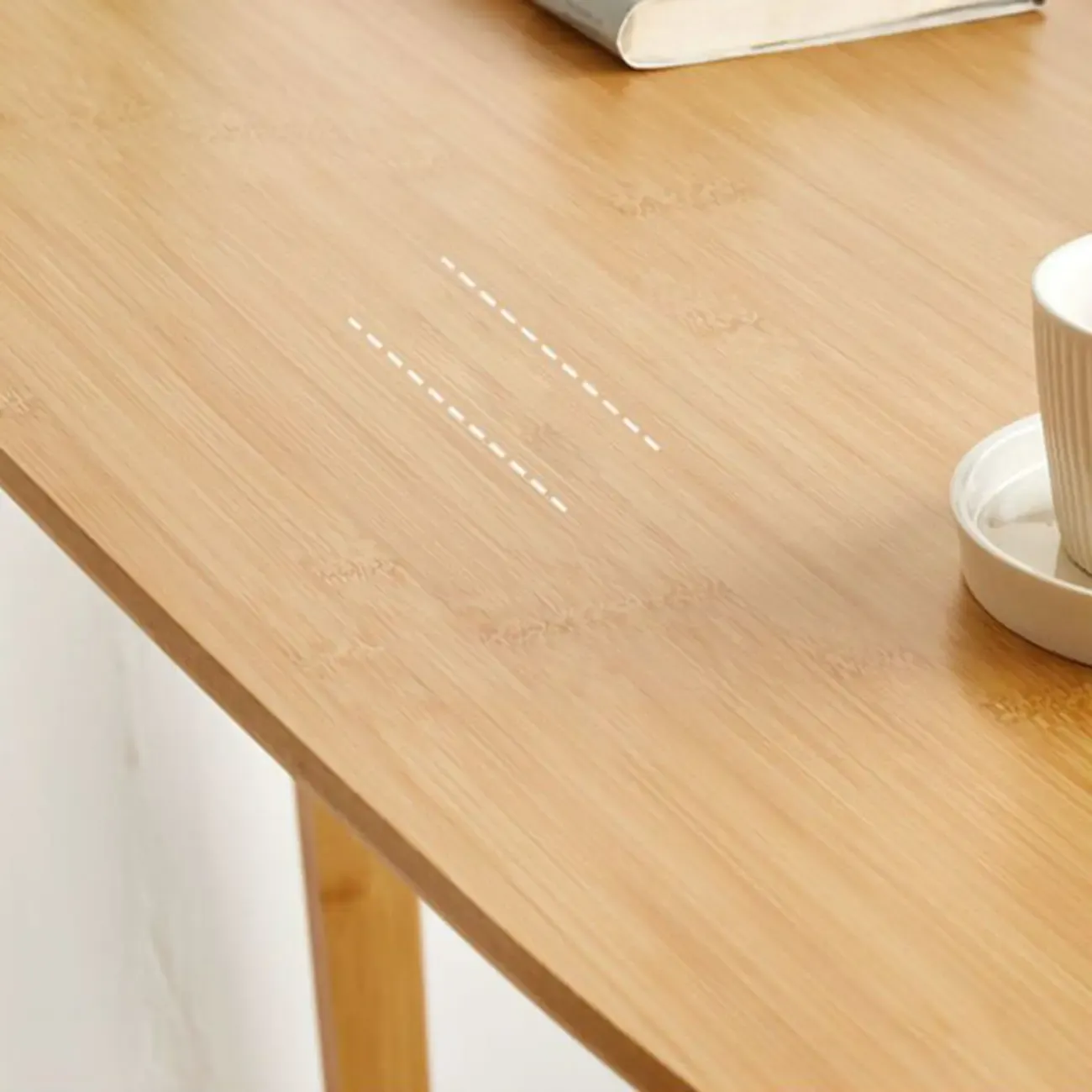 Modern Bamboo Bar Set with Footrest Stools Image - 6