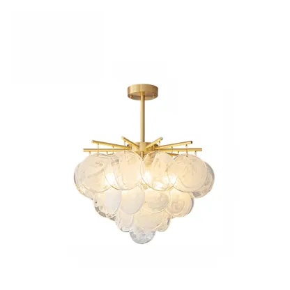 Modern 3 Tiers Cloud Glass Chandelier Light for Living Room Image - 2