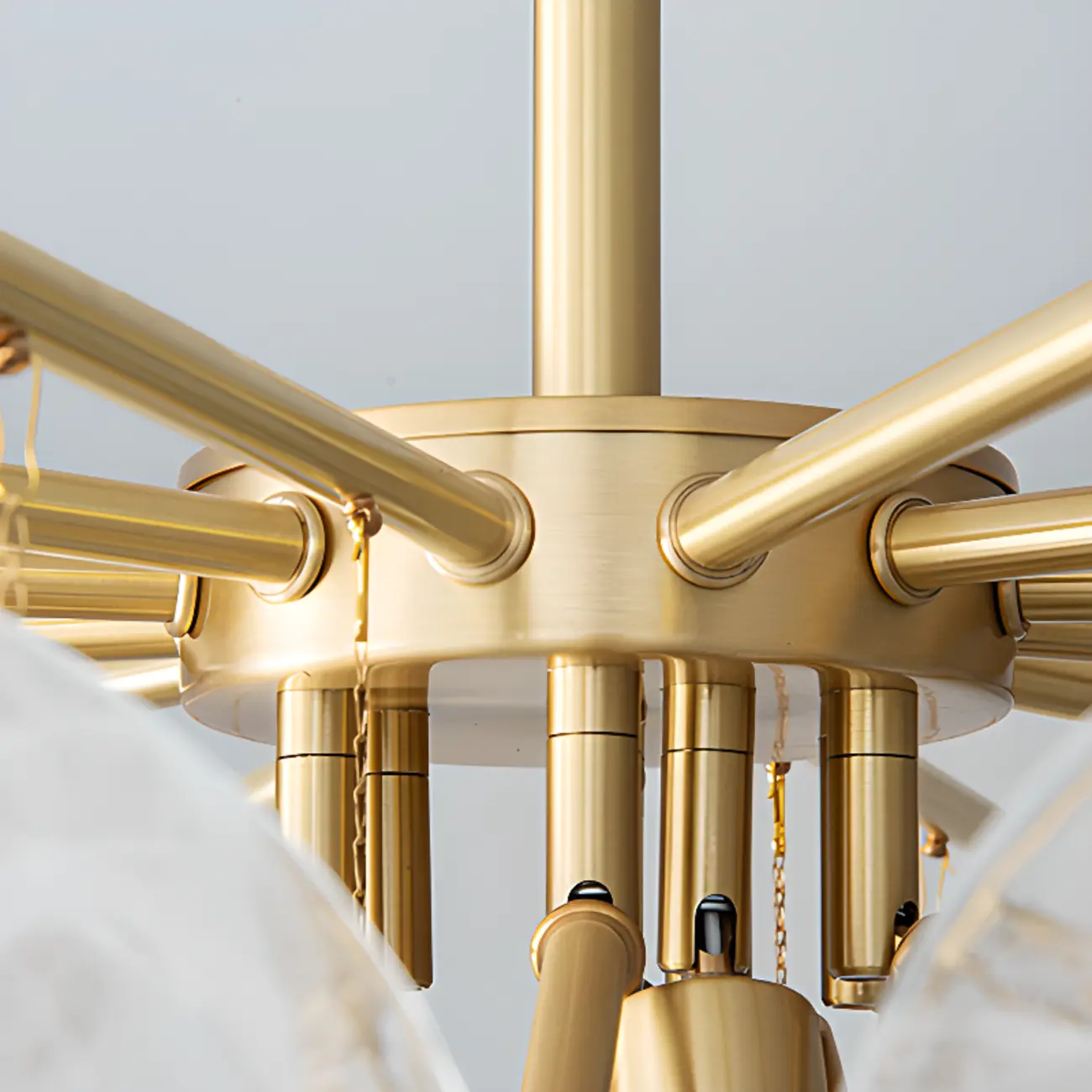 Modern 3 Tiers Cloud Glass Chandelier Light for Living Room Image - 17 | homeyfad