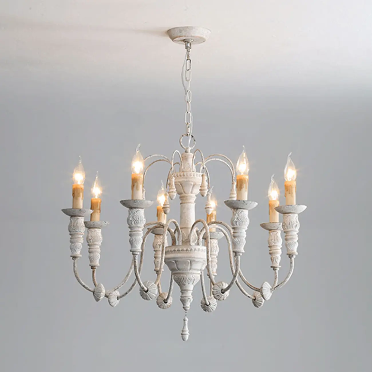 Large Vintage Candle Hanging Chandelier for Home Decor Image - 2 | homeyfad