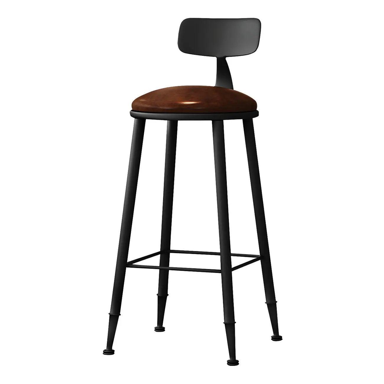 Industrial Brown Solid Wood Bar Set with Bar Stools Image - 12 | homeyfad