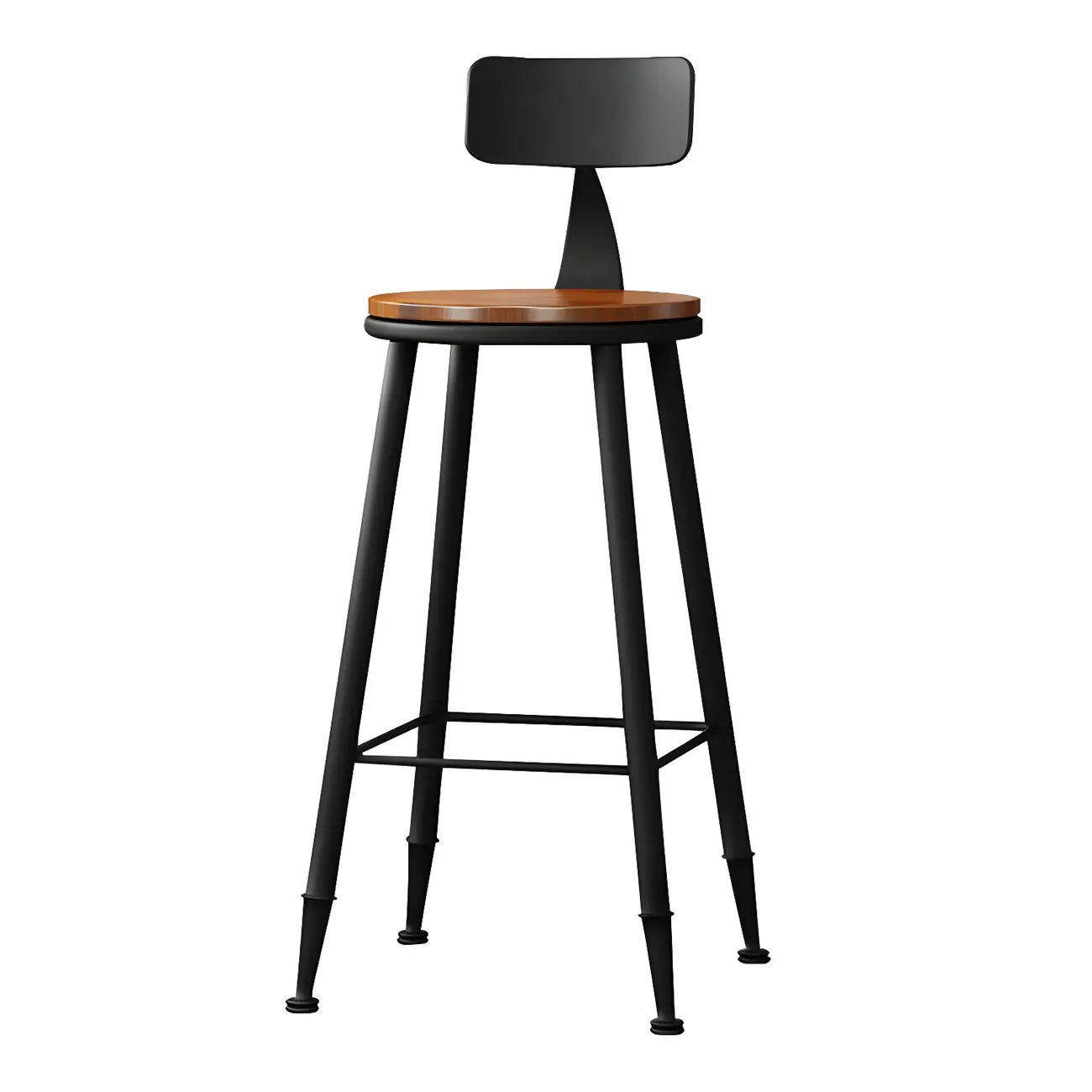 Industrial Brown Solid Wood Bar Set with Bar Stools Image - 13 | homeyfad