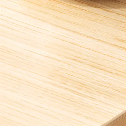  Square White Wood Side Table with Shelf for Living Room Image - 9