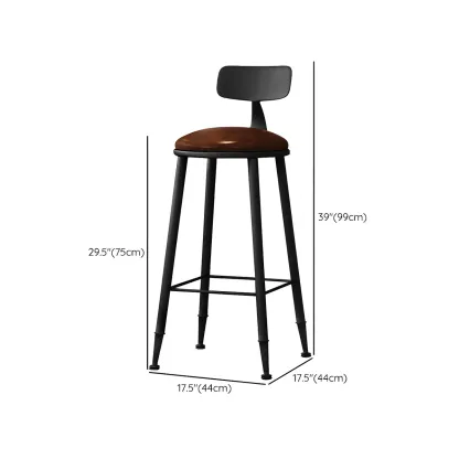 Industrial Brown Solid Wood Bar Set with Bar Stools Image - 24