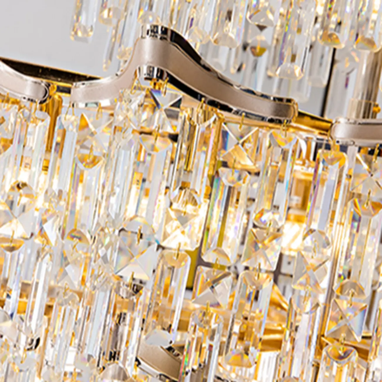 Modern Luxury Crystal Cascade Chandelier for High Ceilings Image - 11 | homeyfad