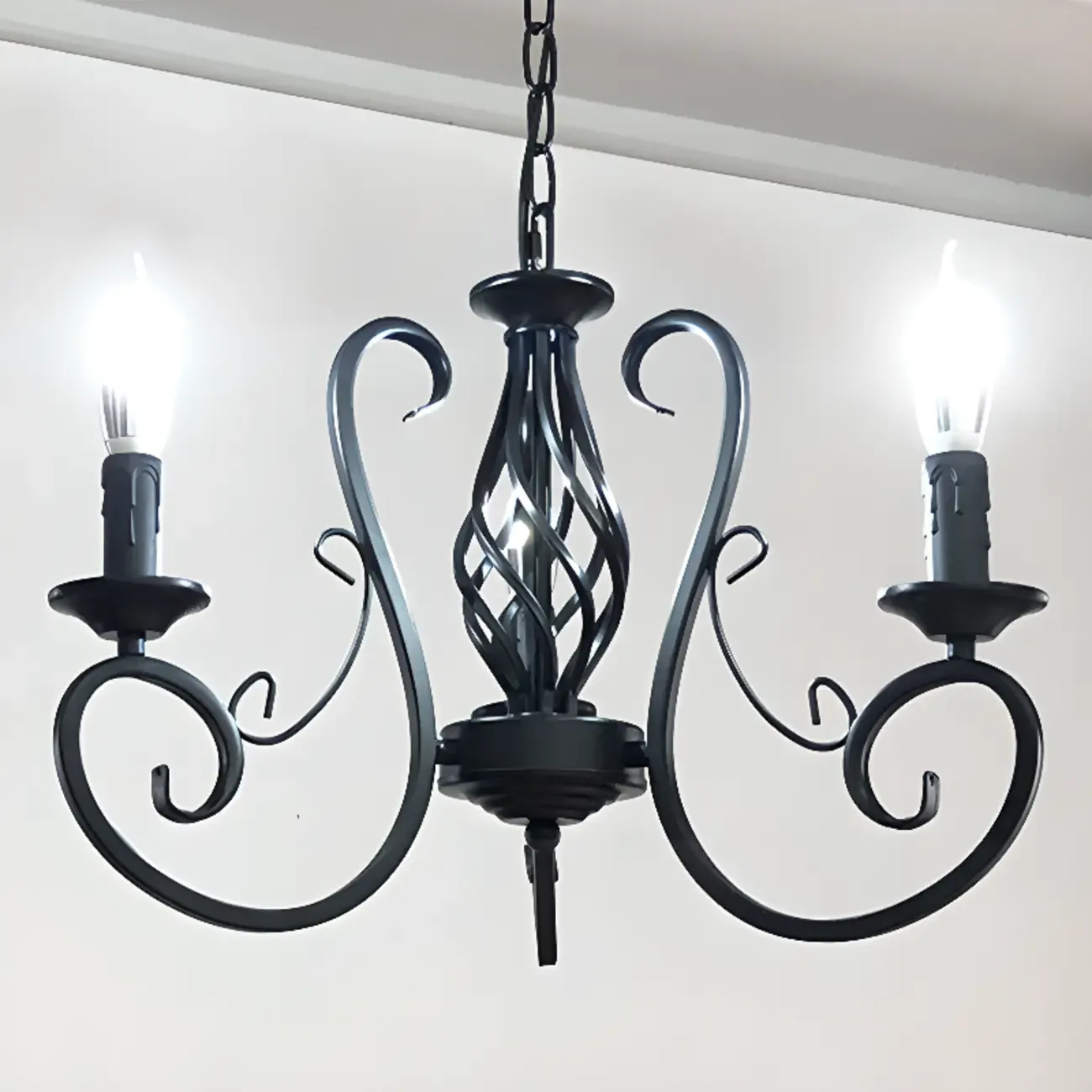 6-Light Black Iron Vintage Chandelier for Simple Charm  Image - 15