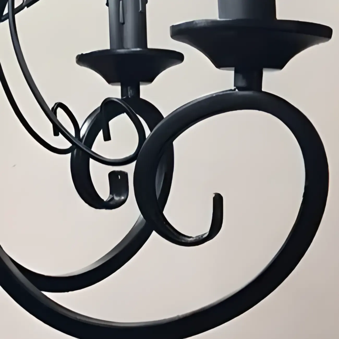 6-Light Black Iron Vintage Chandelier for Simple Charm  Image - 19