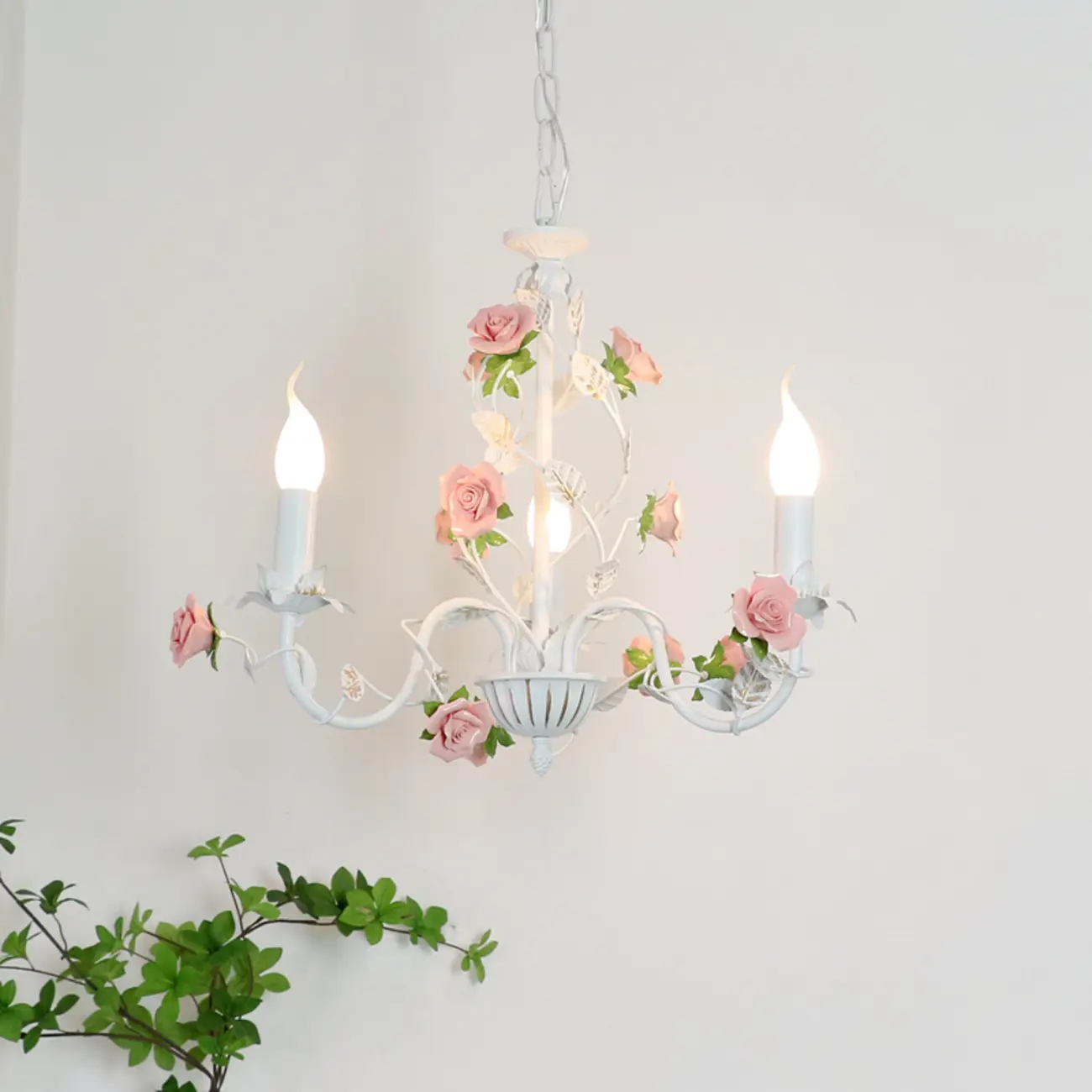 Vintage Metal Floral Shape Chandelier with Height Adaptive  Image - 2 | homeyfad