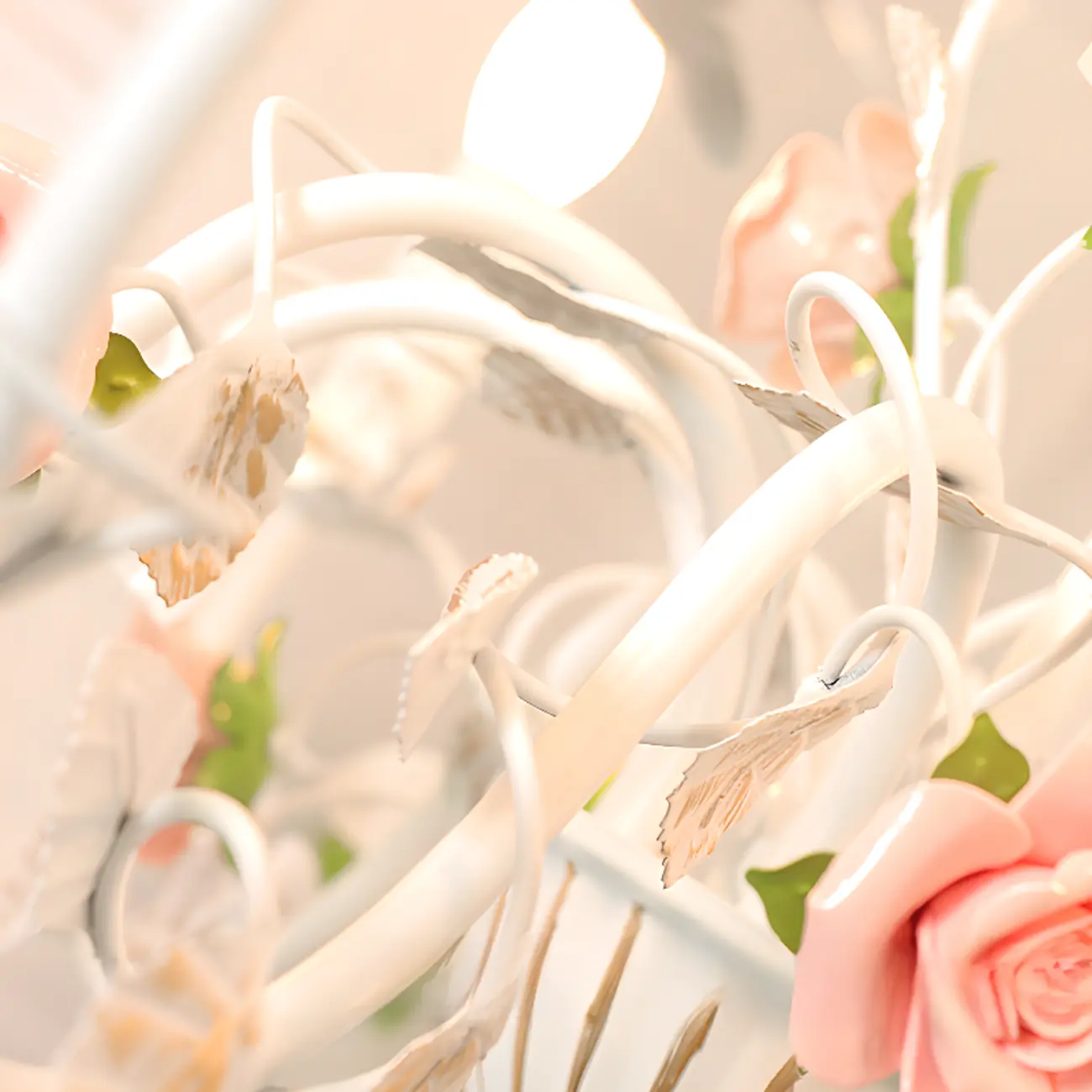 Vintage Metal Floral Shape Chandelier with Height Adaptive  Image - 9 | homeyfad