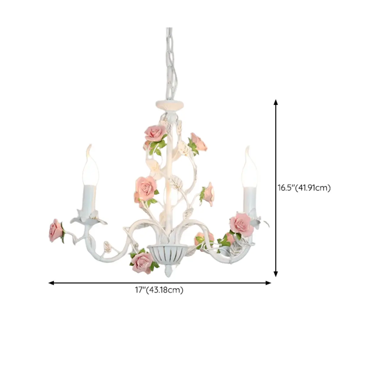 Vintage Metal Floral Shape Chandelier with Height Adaptive  #size | homeyfad