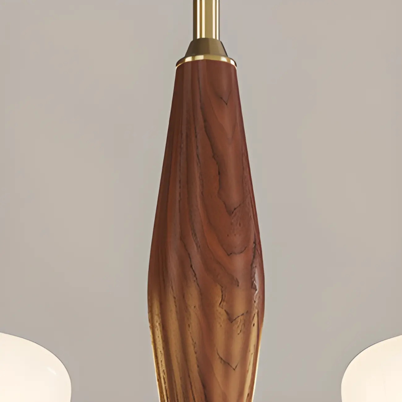 Modern Metal Chandelier with White Glass Shade for Home Decor Image - 16 | homeyfad