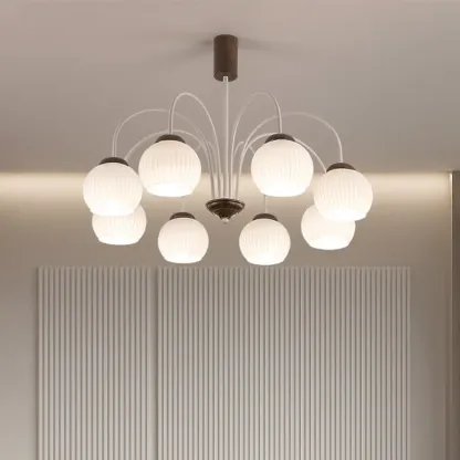 Modern Elegant Globe Pendant Chandelier with Flexible Length Image - 1