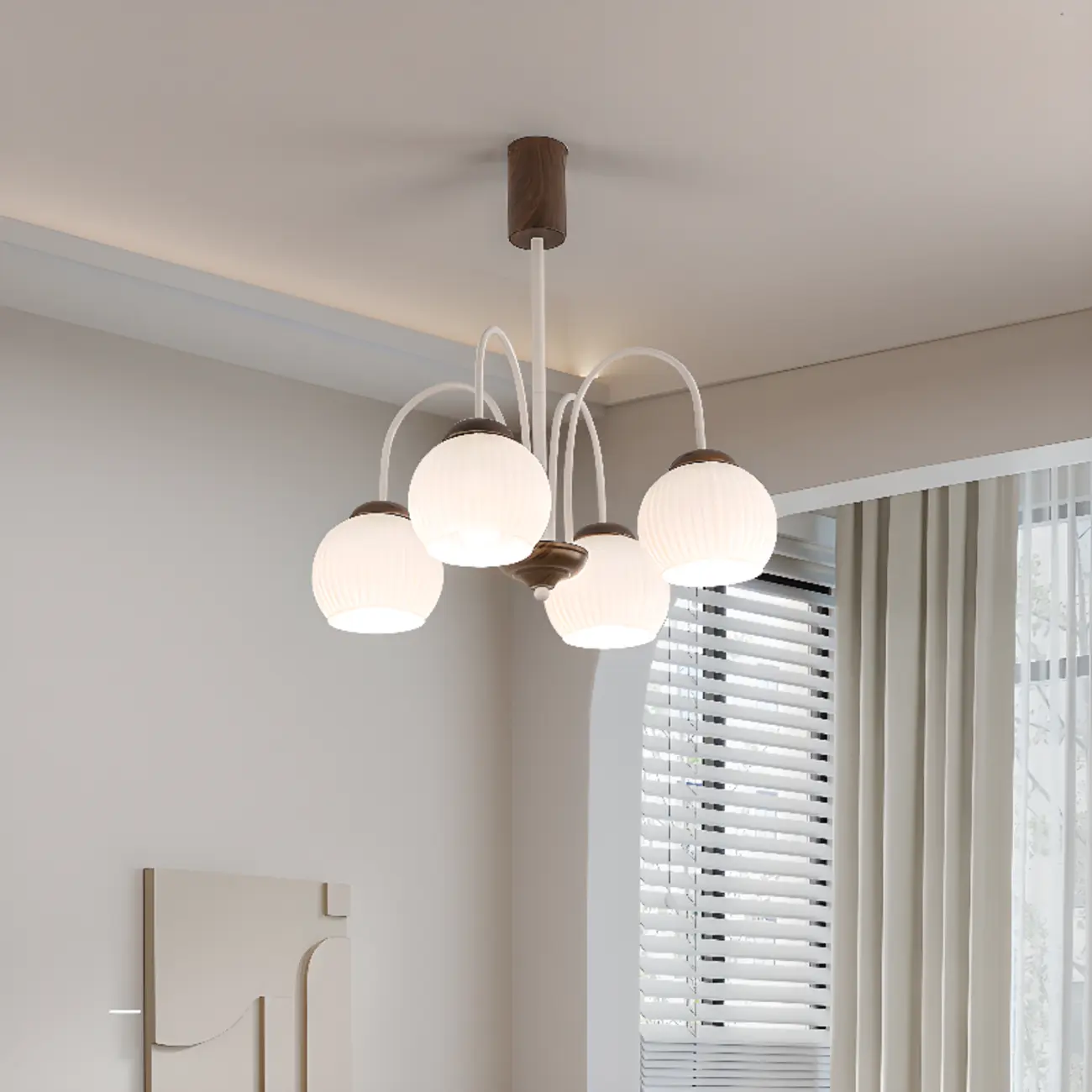 Modern Elegant Globe Pendant Chandelier with Flexible Length Image - 3 | homeyfad