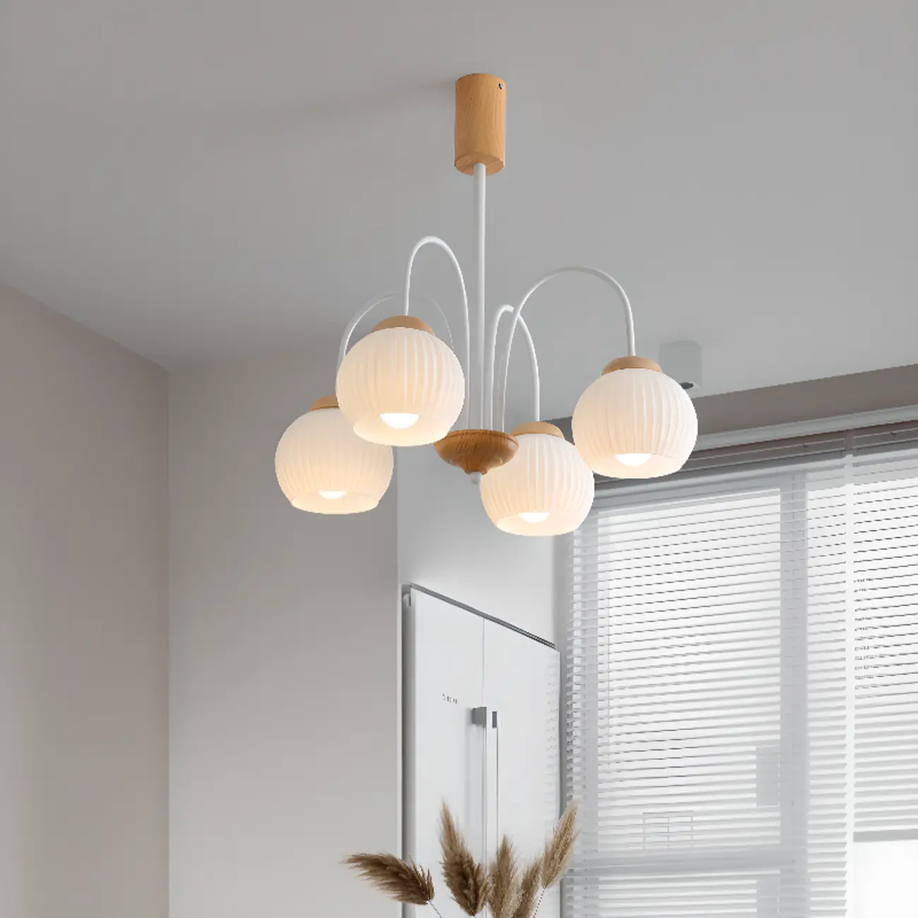 Modern Elegant Globe Pendant Chandelier with Flexible Length Image - 4 | homeyfad