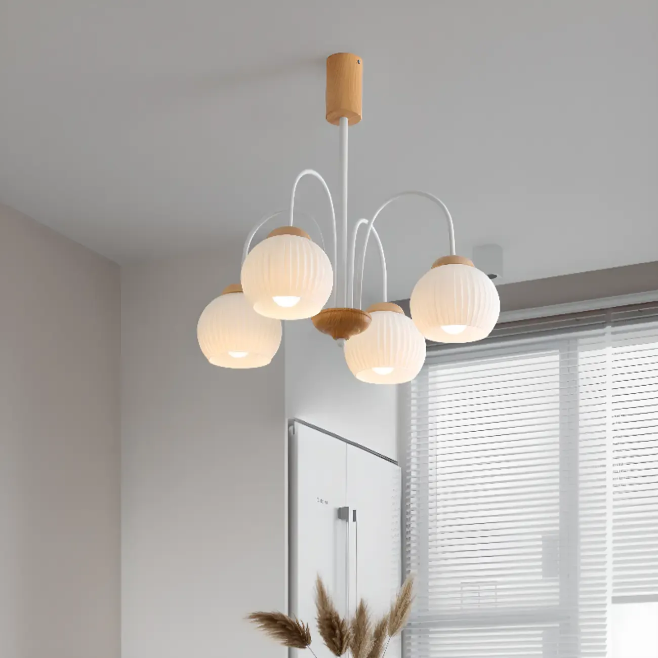 Modern Elegant Globe Pendant Chandelier with Flexible Length Image - 4