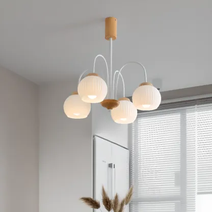 Modern Elegant Globe Pendant Chandelier with Flexible Length Image - 4