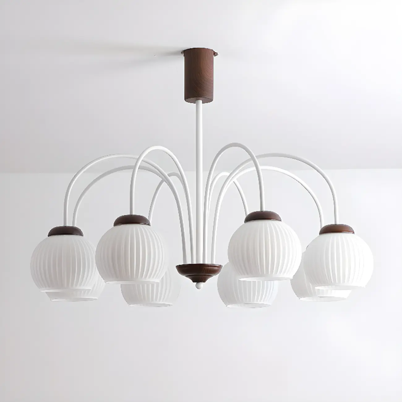 Modern Elegant Globe Pendant Chandelier with Flexible Length Image - 7 | homeyfad