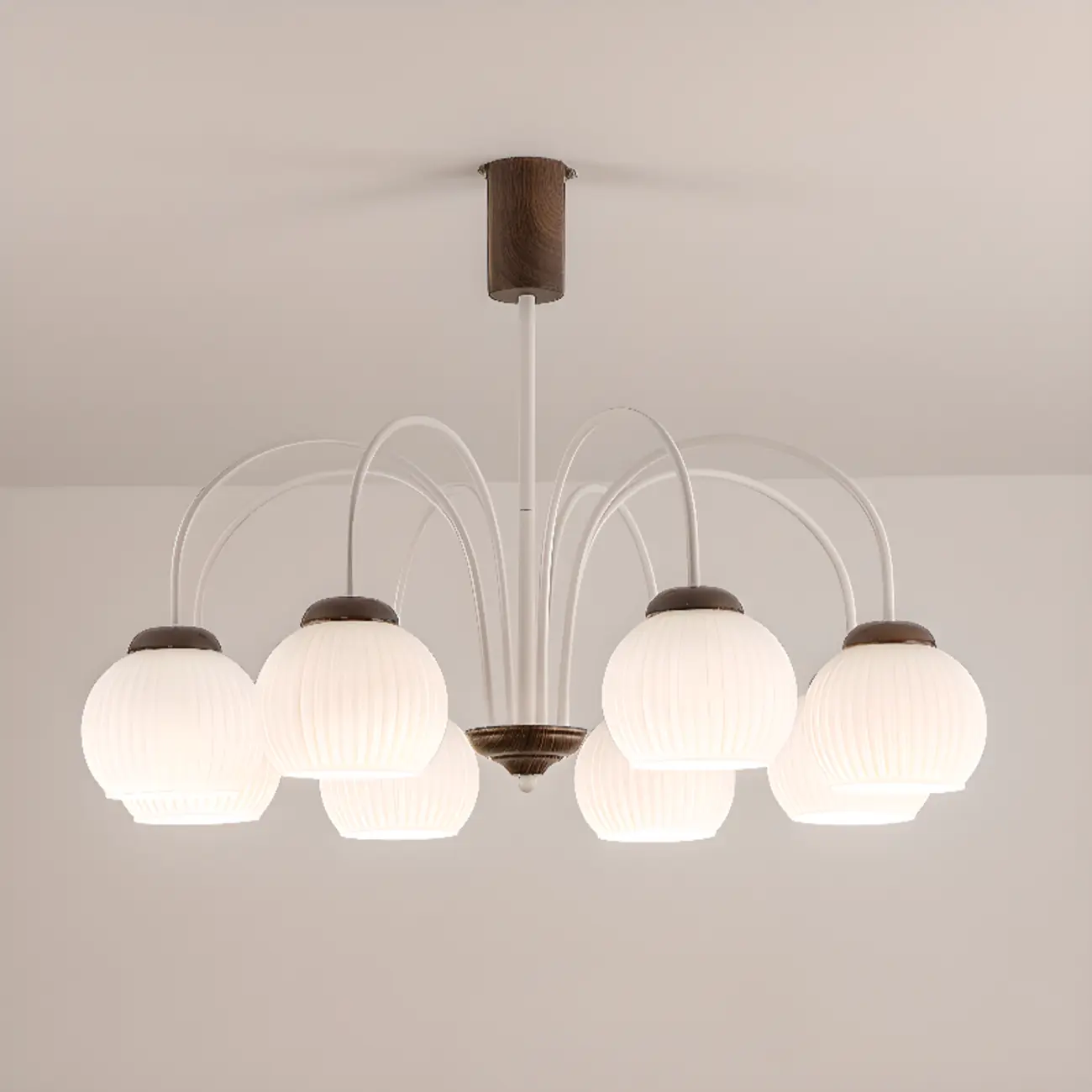 Modern Elegant Globe Pendant Chandelier with Flexible Length Image - 8 | homeyfad