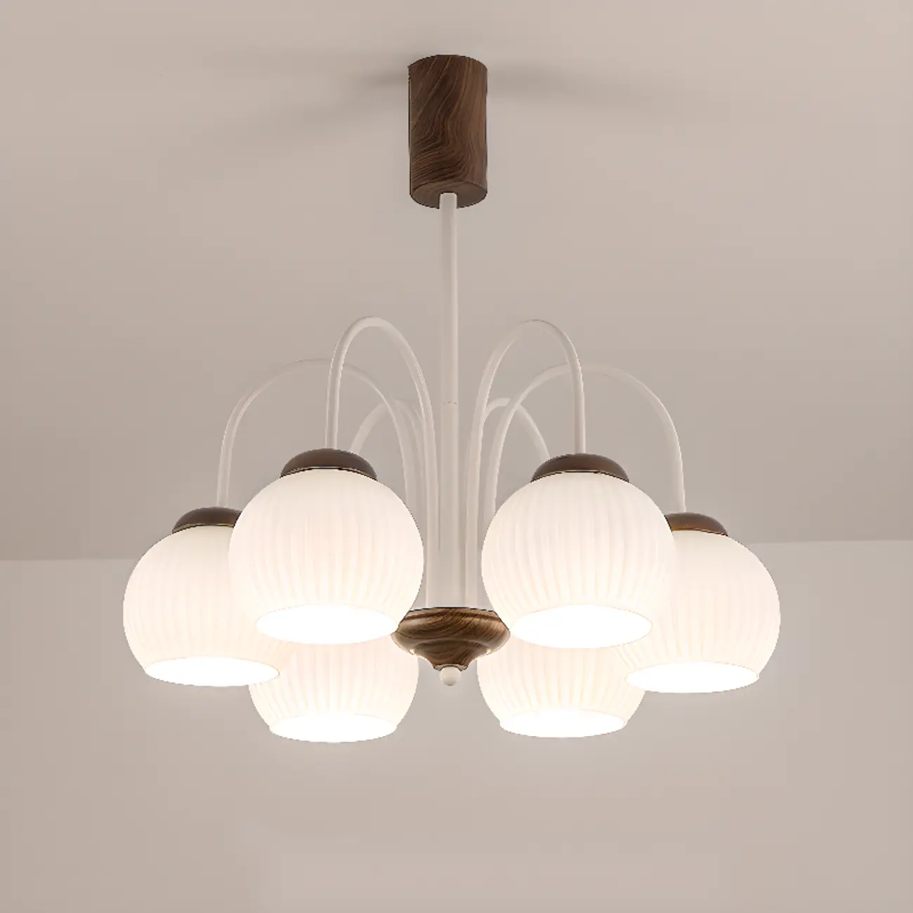 Modern Elegant Globe Pendant Chandelier with Flexible Length Image - 9 | homeyfad