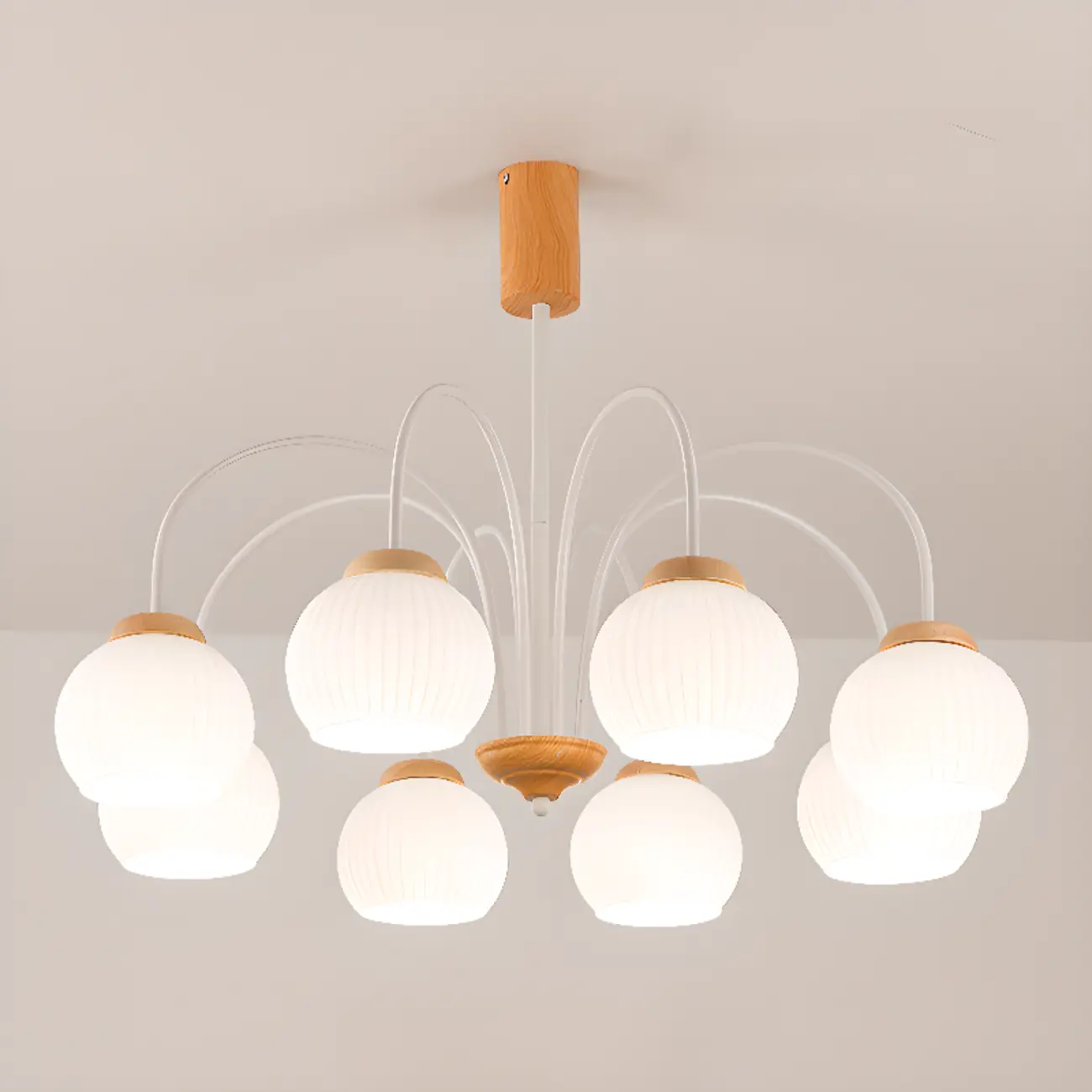 Modern Elegant Globe Pendant Chandelier with Flexible Length Image - 11 | homeyfad