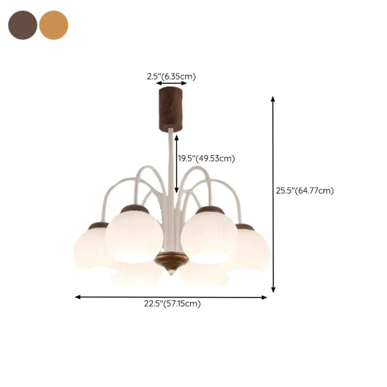 Modern Elegant Globe Pendant Chandelier with Flexible Length Image - 18